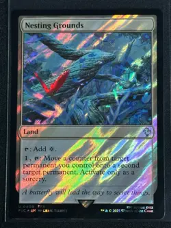 Magic MTG Final Fantasy Collector's Commander Surge Foil Nesting Grounds SP FFX - Image 1