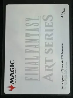 Magic the Gathering MTG Final Fantasy Art Series Yuna Hope Of Spira Full Art #48 - Image 2