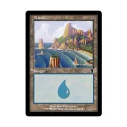 WOTC MtG Odyssey Island #336 (C) (Foil) VG - Image 1