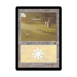 WOTC MtG Mercadian Masques Plains #332 (C) (Foil) EX - Image 1