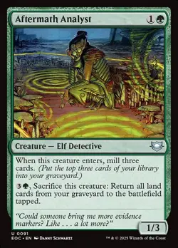 1x Aftermath Analyst NM Eng MTG - Edge of Eternities EDH - Image 1