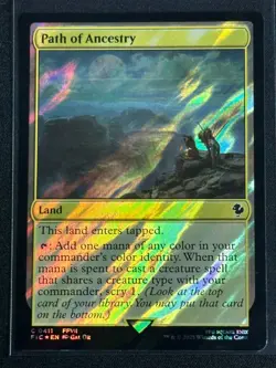 Magic MTG Final Fantasy Collector's Commander Surge Foil Path of Ancestry SP FFX - Image 1