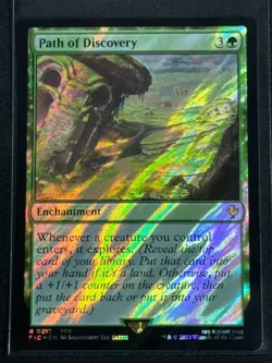 Magic MTG Final Fantasy Collector's Commander Surge Foil Path of Discovery FFX - Image 1