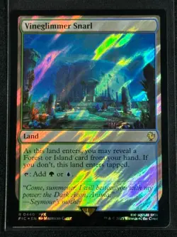 Magic MTG Final Fantasy Collector's Commander Surge Foil Vineglimmer Snarl FFX - Image 1