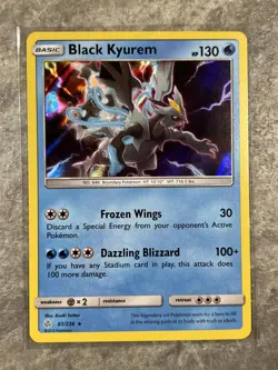 Black Kyurem 61/236 Pokemon TCG Sun Moon Sm-Cosmic Eclipse Holo Rare (Near Mint) - Image 1
