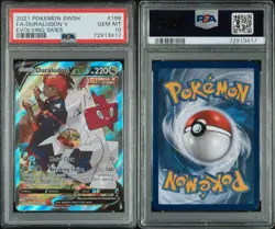 2021 Pokemon Evolving Skies Duraludon V 198/203 FA Alternative Artwork PSA 10 - Image 3
