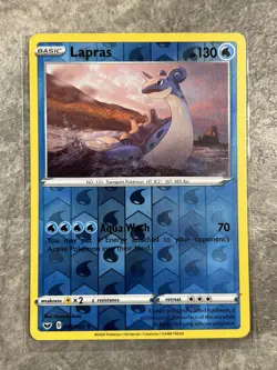 Lapras 048/202 Pokemon TCG Swsh01: Sword & Shield Reverse Holo Rare (Near Mint) - Image 1
