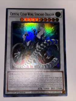 Yugioh! Crystal Clear Wing Synchro Dragon - RA04-EN059 - Ultra Rare - 1st Editio - Image 1