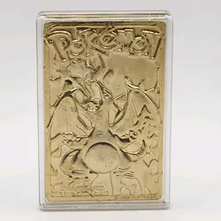 Charizard #06 23k Gold Plated Card Burger King Promo Pokemon Nintendo 1999 - Image 1