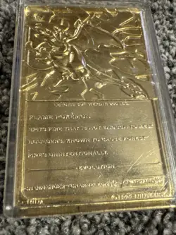 Charizard #06 23k Gold Plated Card Burger King Promo Pokemon Nintendo 1999 - Image 2