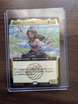 SDCC 2025 Magic The Gathering X Avatar Katara The Fearless FOIL Promo Card - Image 2