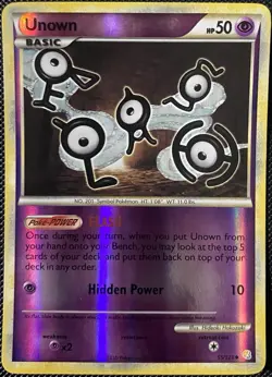 Unown 55/123 Heartgold & Soulsilver Reverse Holo - Pokemon Card - Image 3