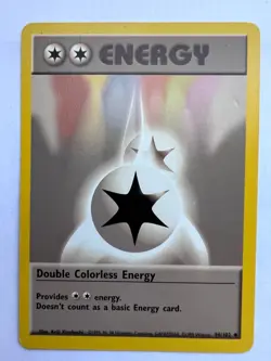 Base Set Pokemon Double Colorless Energy Card 96/102 Wizards Of The Coast 1999 - Image 1