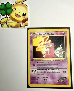 1st Edition Sabrina's Slowbro - Gym Heroes - #60/132 - Vintage Pokemon Card 2000 - Image 1