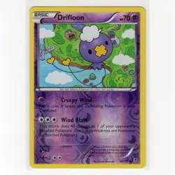 Pokemon TCG Drifloon 34/101 BW Plasma Blast Reverse Holo Common Card EN-LP 2013 - Image 1