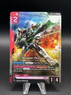 Buster Gundam (GD01-046) (NM) - Gundam Card Game - Newtype Rising (ENG) - Image 1