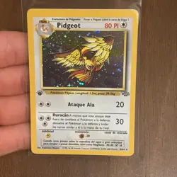 VHTF SPANISH Pokemon TCG Card English 1st edition Jungle Pidgeot 8/64 Holo Nice! - Image 1