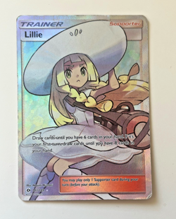 Lillie 147/149 - Pokemon TCG Sun & Moon Base Set Full Art Ultra Rare Card HP - Image 1