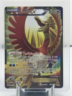 Pokemon TCG Breakpoint Ho-Oh EX Full Art Ultra Rare Holo Card 121/122 - Image 1