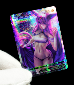 Pokemon Espeon VMAX Secret Rare Holo FX Alt Art Sexy Waifu Anime Custom Card - Image 5
