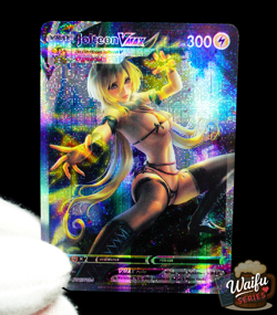 Pokemon Jolteon VMAX Secret Rare Holo FX Alt Art Sexy Waifu Anime Custom Card - Image 1