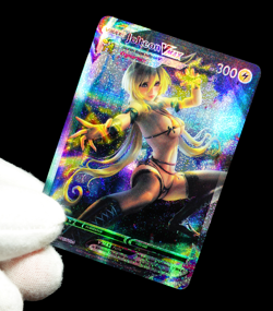 Pokemon Jolteon VMAX Secret Rare Holo FX Alt Art Sexy Waifu Anime Custom Card - Image 5