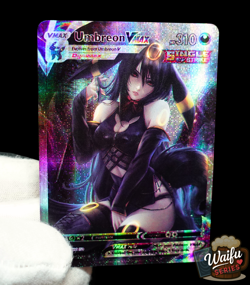 Pokemon Umbreon VMAX Secret Rare Holo FX Alt Art Sexy Waifu Anime Custom Card - Image 1