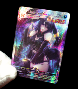 Pokemon Umbreon VMAX Secret Rare Holo FX Alt Art Sexy Waifu Anime Custom Card - Image 3