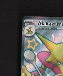 Alakazam ex 215/091 Paldean Fates Full Art Shiny Rare Holo Pokemon Card NM - Image 3