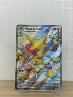 Alakazam ex 215/091 Paldean Fates Full Art Shiny Rare Holo Pokemon Card NM - Image 1