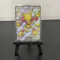 Alakazam ex 215/091 Paldean Fates Full Art Shiny Rare Holo Pokemon Card NM - Image 1