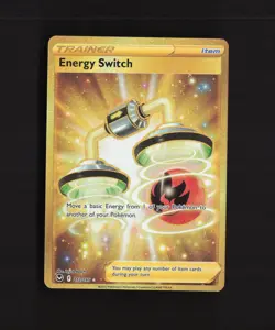 Energy Switch 212/195 Silver Tempest Gold Secret Rare Holo Pokemon Card NM - Image 1