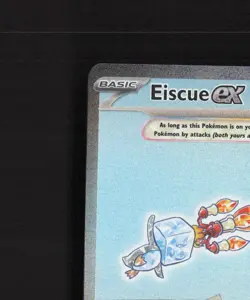 Eiscue ex 222/197 Obsidian Flames Full Art Ultra Rare Holo Pokemon Card LP+ - Image 3