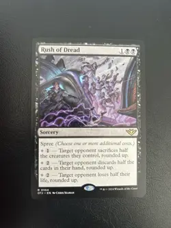 Rush of Dread Mtg Outlaws of Thunder Junction Regular Rare 104 - Image 1