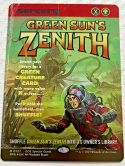 Green Sun's Zenith #127 FOIL Special Guest Showcase Mtg Edge of Eternities EoE - Image 1