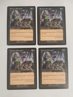 MTG Playset 4x Sinister Strength (Planeshift/Black/C) - BGM - Image 1
