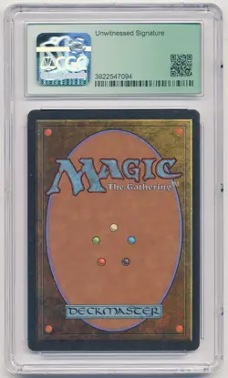 Graded Signed Glyph of Destruction CGC 8.5 Q++ Legends Artist Susan Van Camp MTG - Image 2