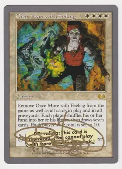 Gold Signed Once More with Feeling LP Unglued Artist Terese Nielsen MTG Magic! - Image 1