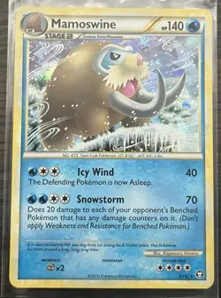 Mamoswine - (Cracked Ice Holo) Pokemon TCG 005/102 Deck Exclusives Holo LP - Image 1