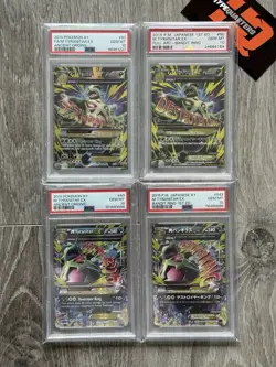 Mega Tyranitar EX XY /Bandit Ring & Ancient Origins Pokemon 2015 Set(4) PSA 10 - Image 1