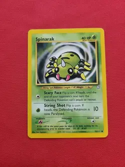 Pokemon: Spinarak #75/111 Neo Genesis 2000 Vintage Non-holo - LP - L67 (2 Cards) - Image 3