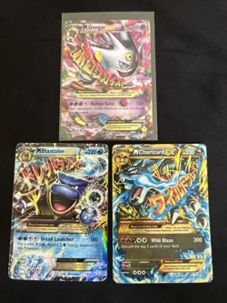 Pokemon Mega Evolution Lot of 3 -Mewtwo, Steelix, And Gyrados - Image 1