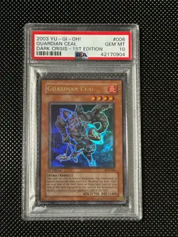 YUGIOH PSA 10 2003 Guardian Ceal DCR-006 Ultra Rare 1st Edition *0904 - Image 1