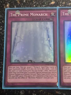 Yugioh 3x The Prime Monarch OP02 Super Rare! - Image 2