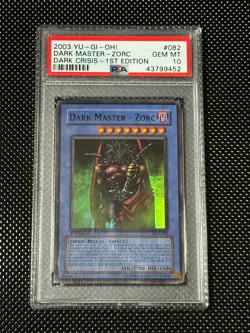 YUGIOH PSA 10 2003 Dark Master Zorc DCR-082 Super Rare 1st Edition *9452 - Image 1