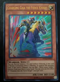 YUGIOH Ultra Rare Charging Gaia The Fierce Knight DOCS-EN019 - Image 1