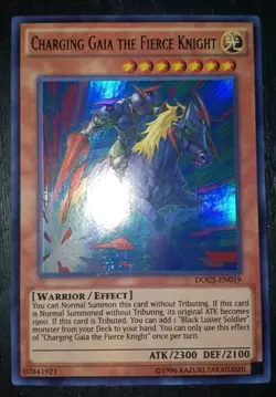 YUGIOH Ultra Rare Charging Gaia The Fierce Knight DOCS-EN019 - Image 2