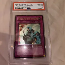 Yugioh Hallowed Life Barrier SOD-EN060 Soul of the ultimate -1st Edition PSA 8 - Image 2