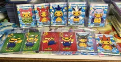 Pokemon Card Database Christmas Poncho Mario Pikachu Lot - Image 1