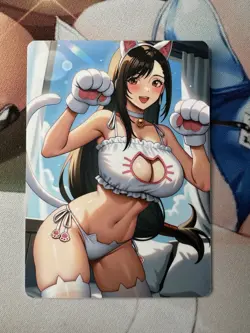 (NSFW) Tifa Lockhart Final Fantasy Goddess Story Waifu Anime Custom Card - Image 1